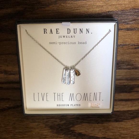 Rae Dunn Jewelry - Rae Dunn LIVE THE MOMENT necklace